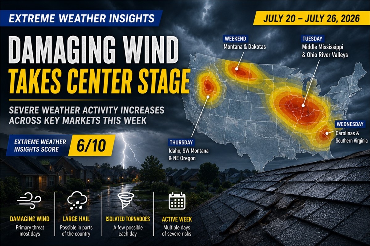 Damaging Wind Takes Center Stage as Severe Weather Activity Increases This Week