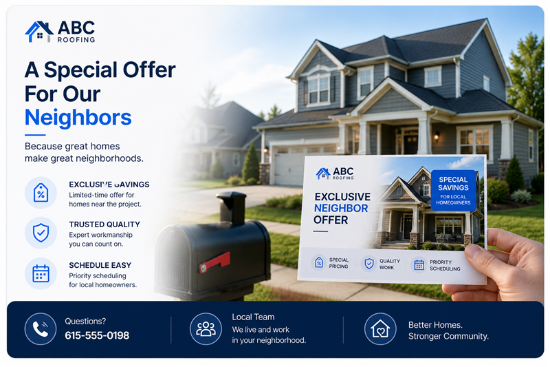 Exclusive neighborhood referral offer campaign