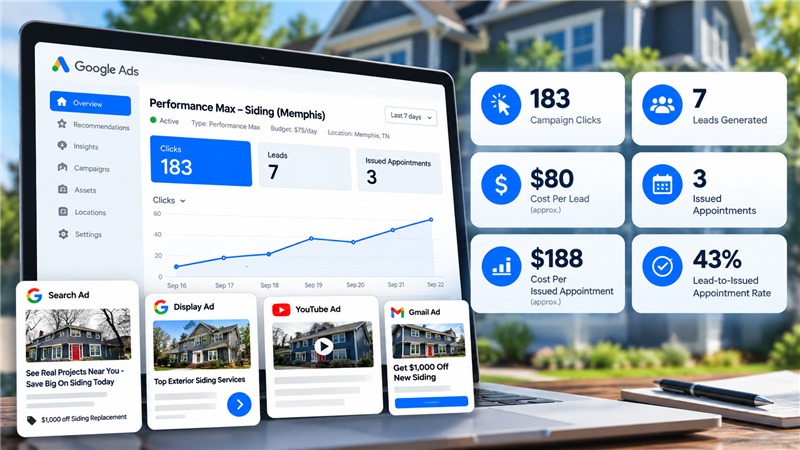 ContractingPRO Google advertising campaign performance results