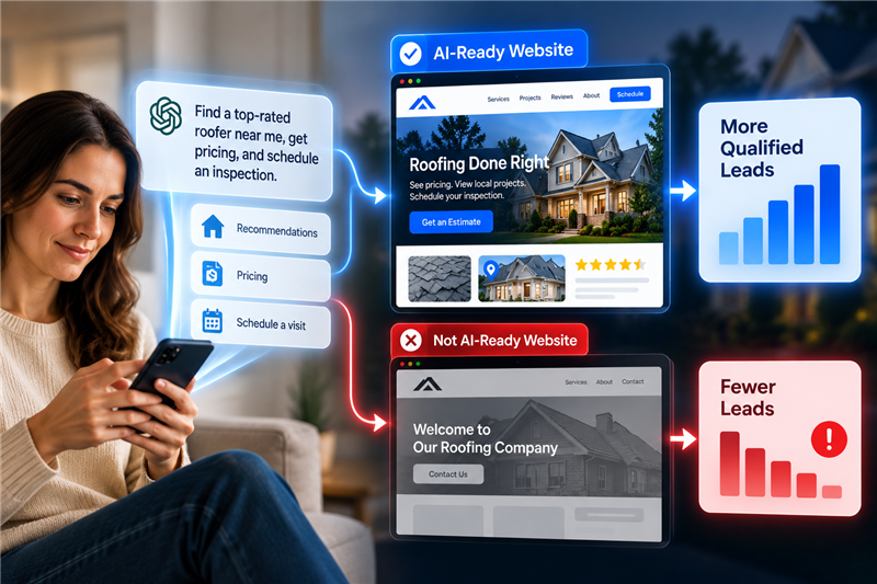 AI-assisted homeowner lead generation journey
