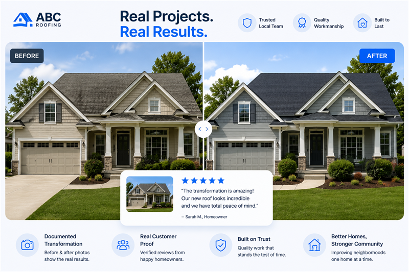 Completed project and homeowner testimonial campaign