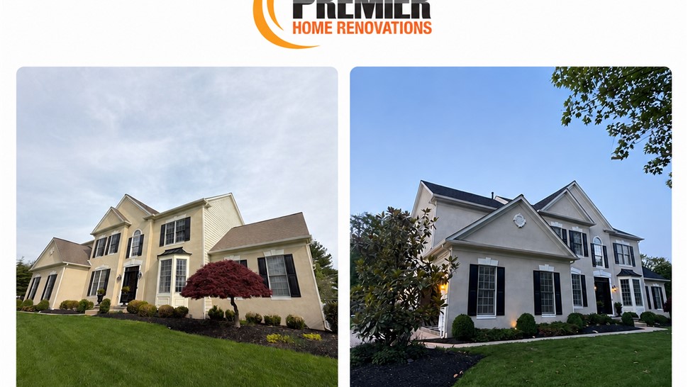 Gutters, Painting, Roofing Project in Newtown, Pennsylvania by Premier Home Renovations