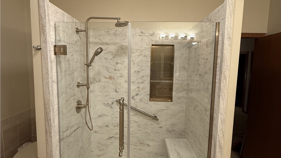 Showers Project in Kankakee, Illinois by Prime Baths and Home Solutions