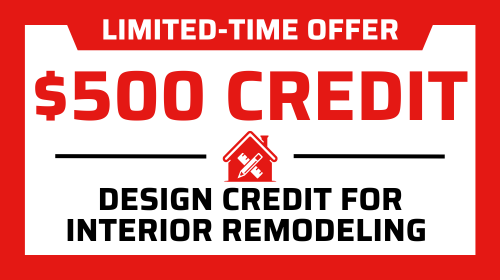 $500 Design Credit for Interior Remodeling