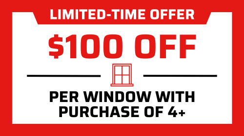 Save $100 Per Window Installed