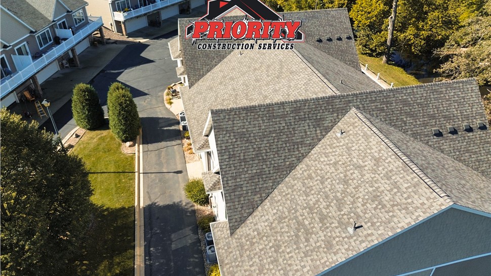 Gutters, Roofing Project in Stewartville, MN by Priority Construction Services