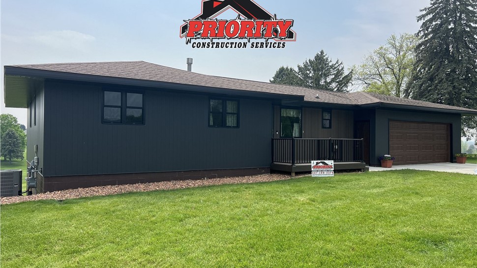 Siding Project in Lewiston, MN by Priority Construction Services