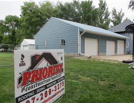 Steel Roofing Project in Elgin, MN by Priority Construction Services