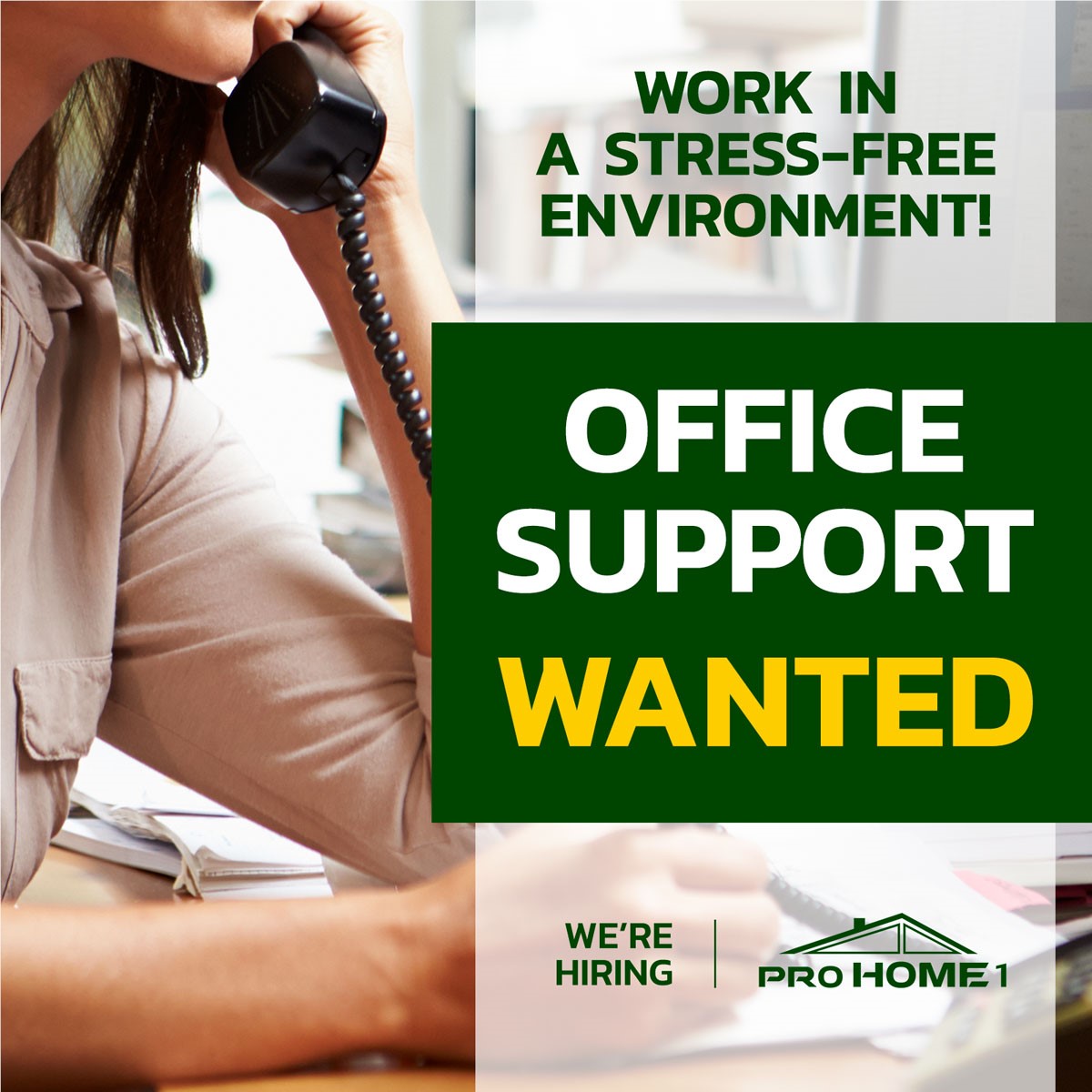 We Are Hiring! A Full-time Office Support Needed!