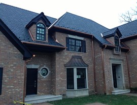  Flashings and Downspouts, Davinci Composite Shake Singles with Copper Gutters Project in St. Charles, IL by Pro Home 1