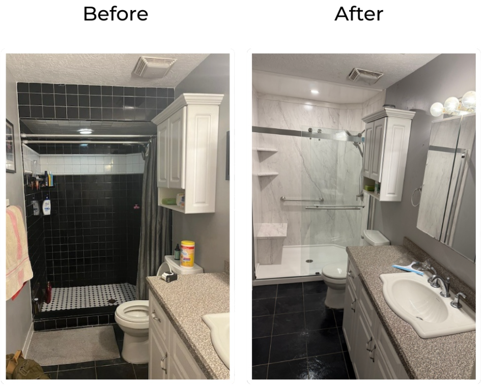 Tub To Shower Conversion Doesn't Need To Be Hard, Let The Experts At Quality Craftsmen Help Transform Your Bathroom In Style!