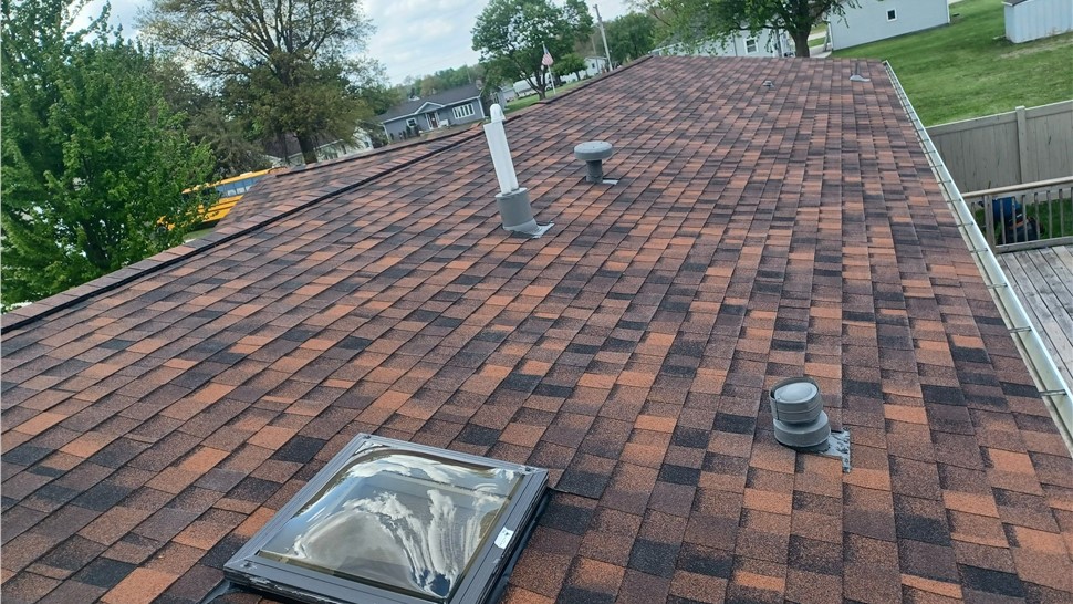 Gutters, Roofing Project in Lenox, Iowa by Ram Roofing and Solar