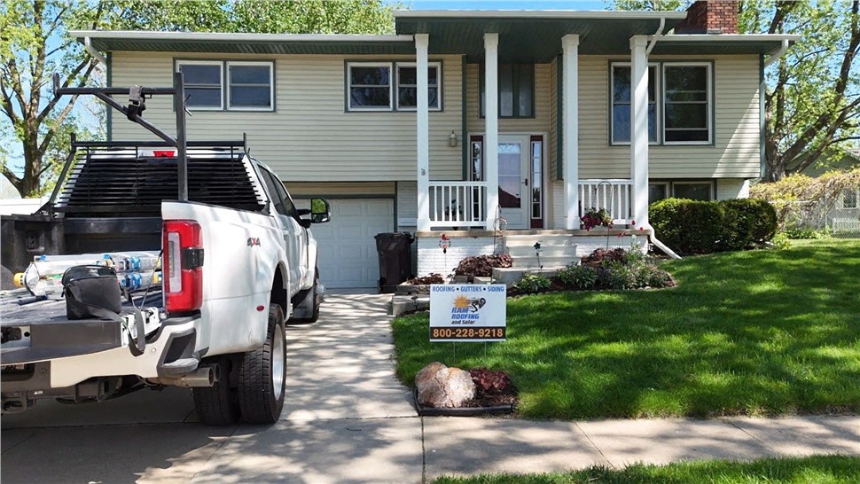 Gutters, Roofing Project in Cedar Falls, Iowa by Ram Roofing and Solar
