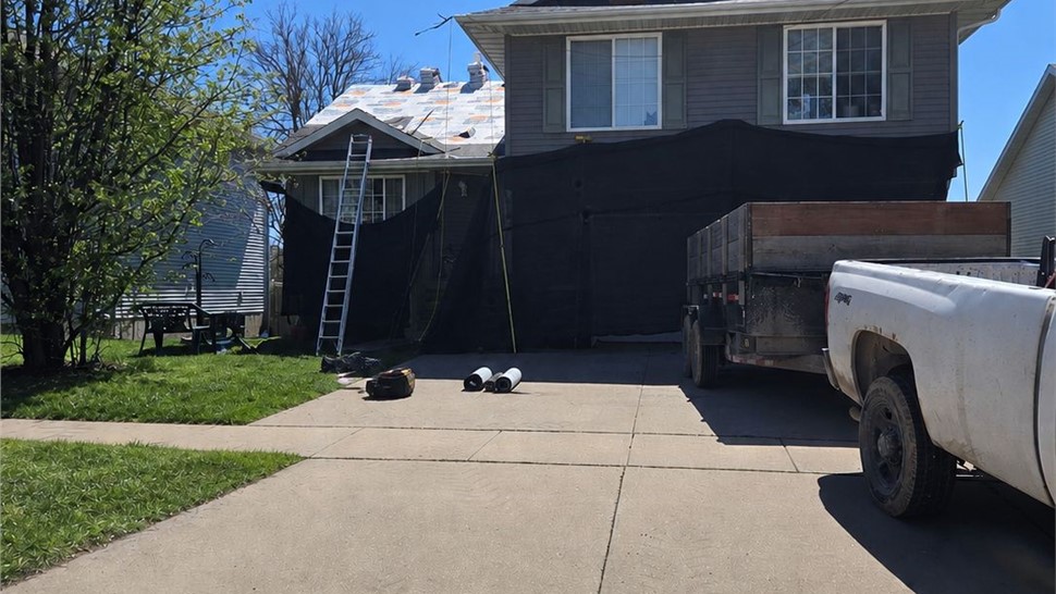 Gutters, Roofing Project in Iowa City, Iowa by Ram Roofing and Solar