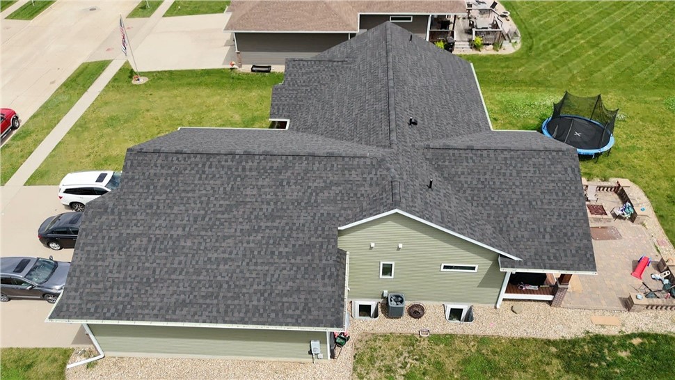 Gutters, Roofing Project in Cedar Falls, Iowa by Ram Roofing and Solar