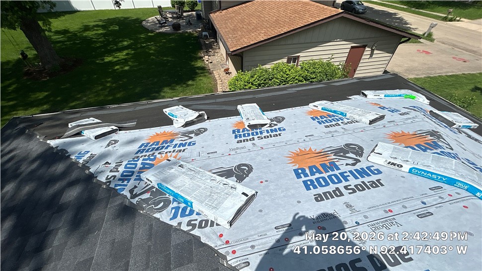 Gutters, Roofing Project in Ottumwa, Iowa by Ram Roofing and Solar