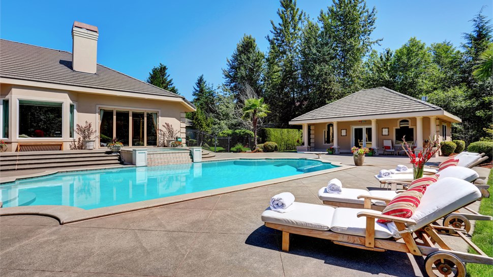 Residential Floor Coatings - Pool House Floor Coating Photo 1