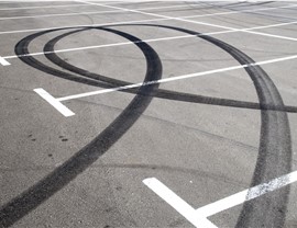 Concrete Floor Coatings - Tire Mark Removal Photo 2
