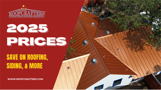 2025 price lock on roofing and siding bundles in Austin TX from RoofCrafters