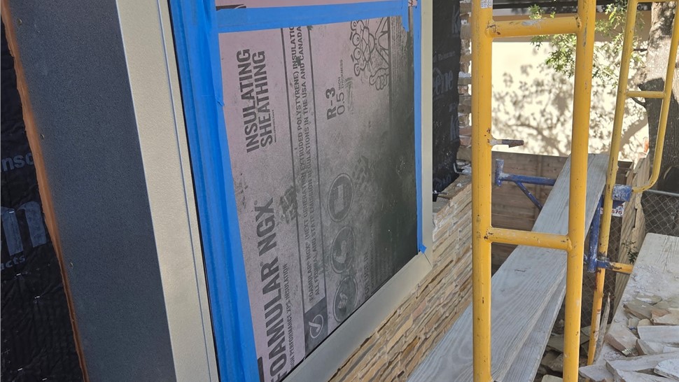 Custom metal window enclosure installation in Austin TX by Roofcrafters