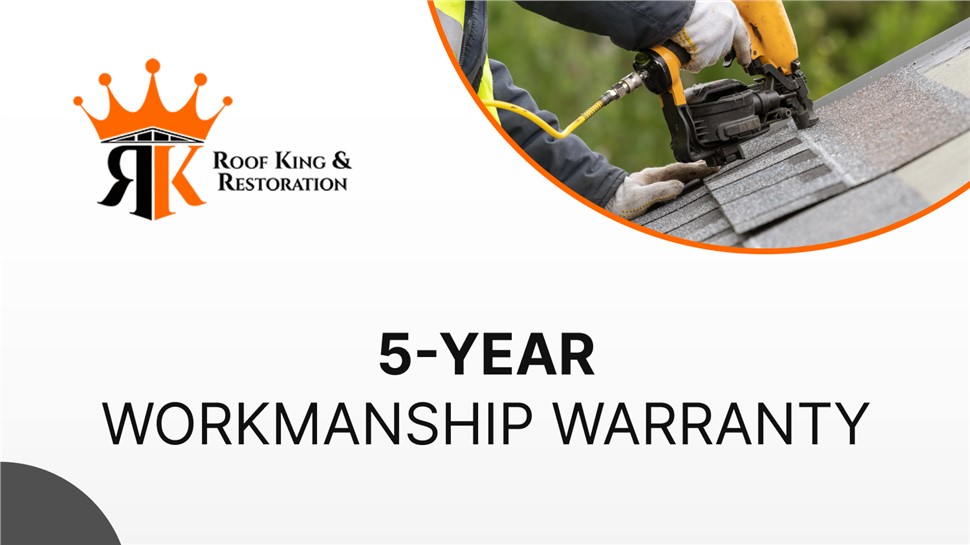 5-Year Workmanship Warranty You Can Count On