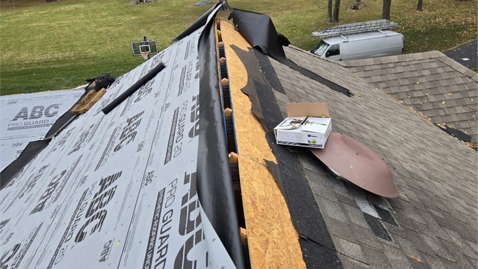 Gutters, Roofing Project in Farmersville, Ohio by Roof King & Restoration