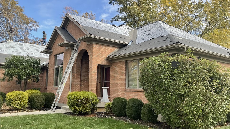 Gutters, Roofing Project in Farmersville, Ohio by Roof King & Restoration