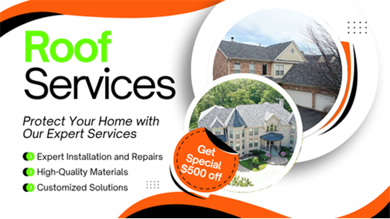 Get $500 off Roof Project for Limited Time