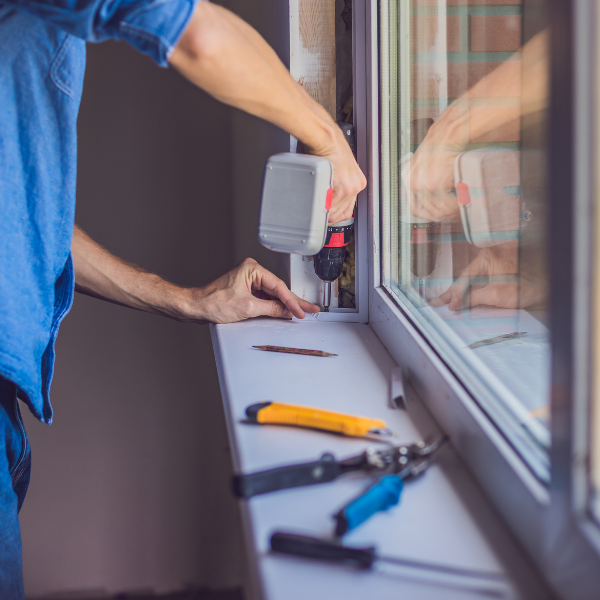 An image showing a professional window installation by Spartan Roofing &amp; Siding in San Antonio.