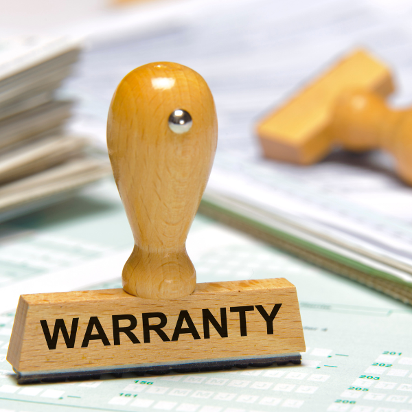 Image showing a siding warranty document.