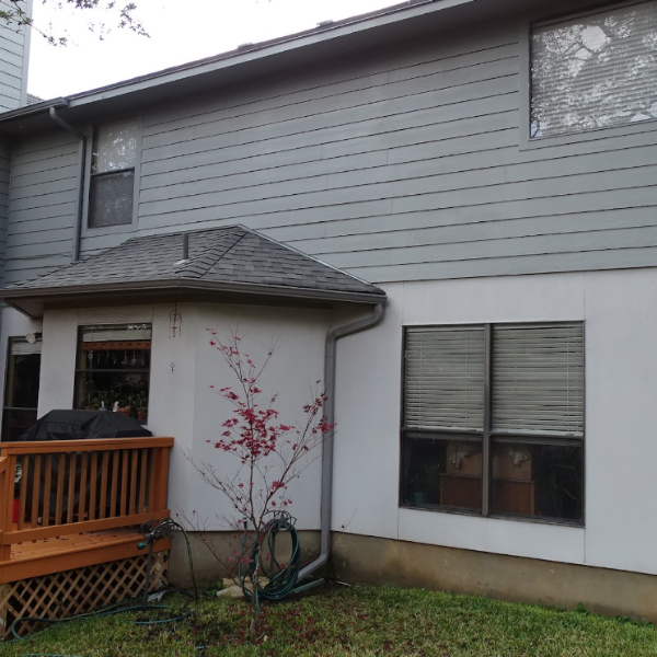 An image of James Hardie™ siding installation in San Antonio, TX, by Spartan Roofing &amp; Siding. 