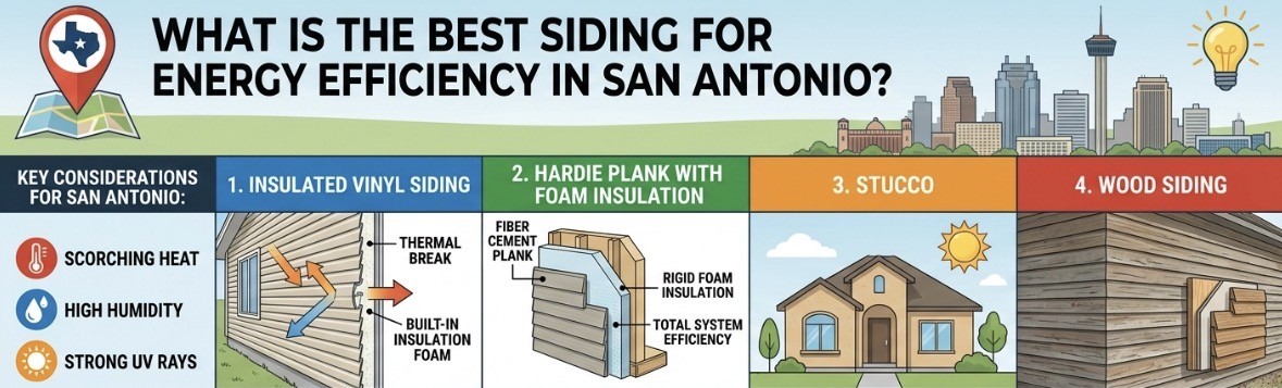 What Is the Best Siding for Energy Efficiency in San Antonio?