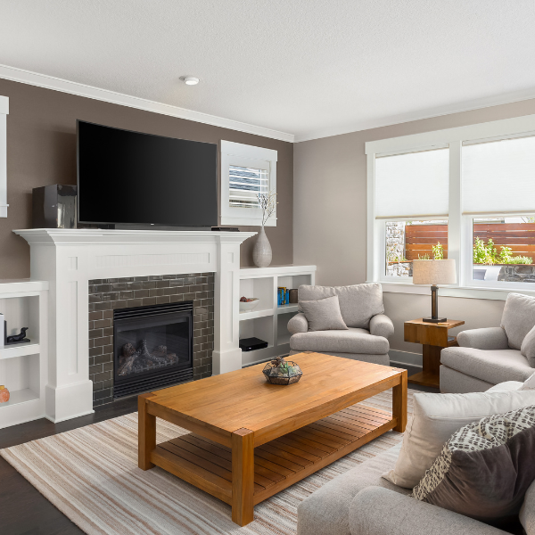 Picture of a peaceful home interior with new windows in San Antonio.
