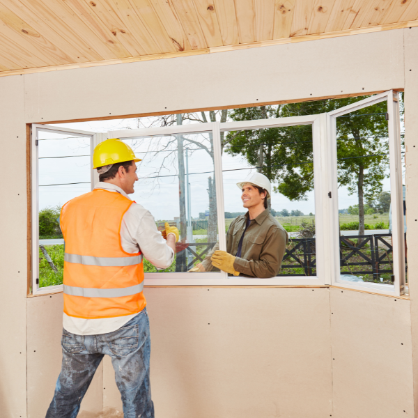 An image showing new windows being installed to reduce energy costs.