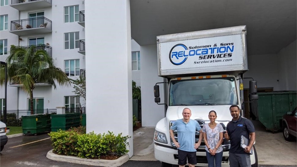 Miami Apartment Moving Crew with Solomon & Sons truck