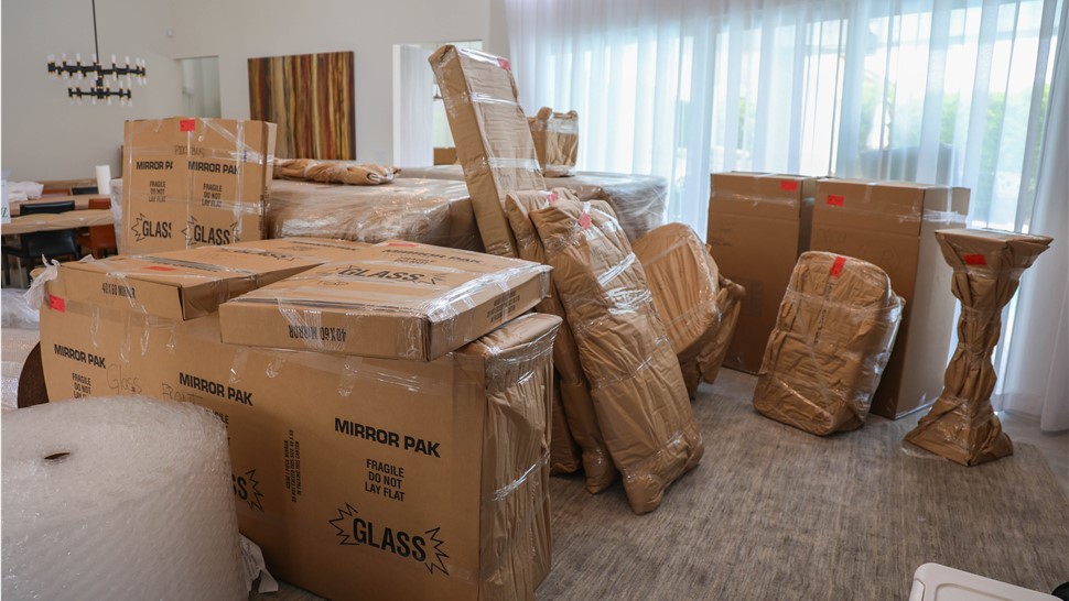 Packing service for interstate move