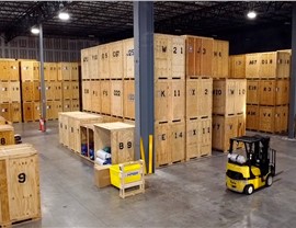 Commercial items in storage at Solomon & Sons Warehouse