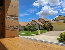 Back of packed truck for South Florida home move.