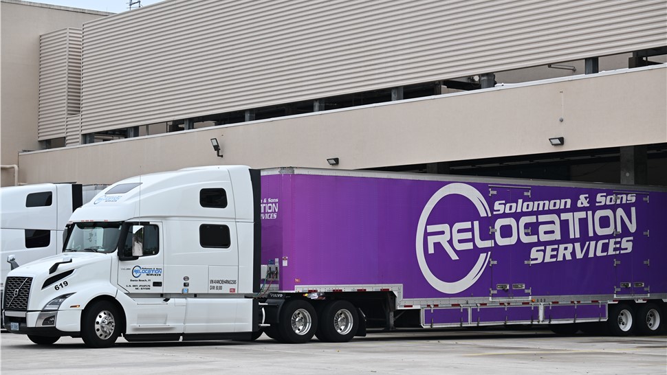 Solomon & Sons Relocation Services moving truck used for a Denver commercial office relocation project.