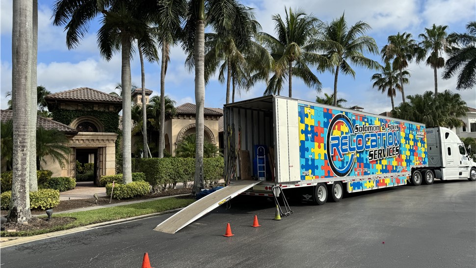 Local Move Project in Delray Beach, Florida by Solomon & Sons Relocation Services