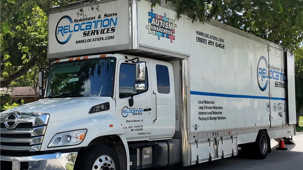 Solomon & Sons Relocation moving truck in South Florida