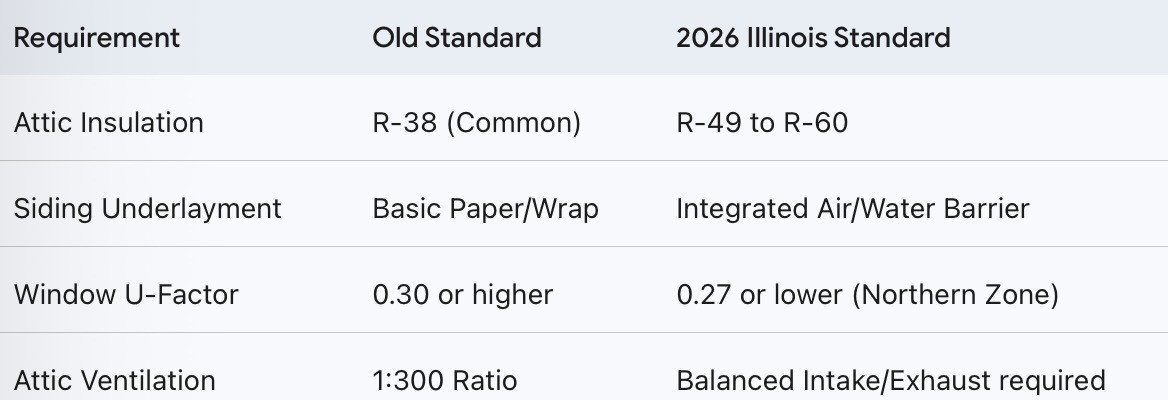 The "Law of Efficiency": What the New 2026 Illinois Energy Codes Mean for Your Home