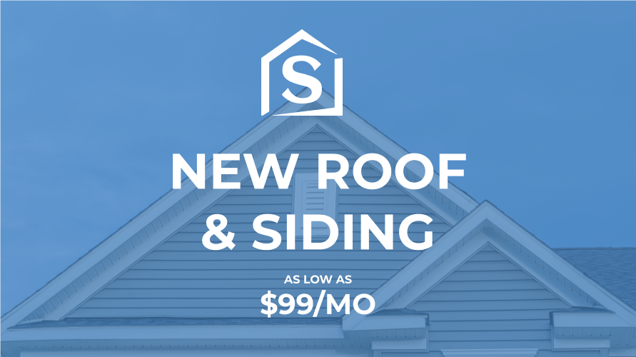 New Roof & Siding As Low As 99 a Month!