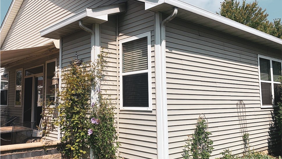 Gutters Project in Romeoville, IL by Stan's Roofing & Siding