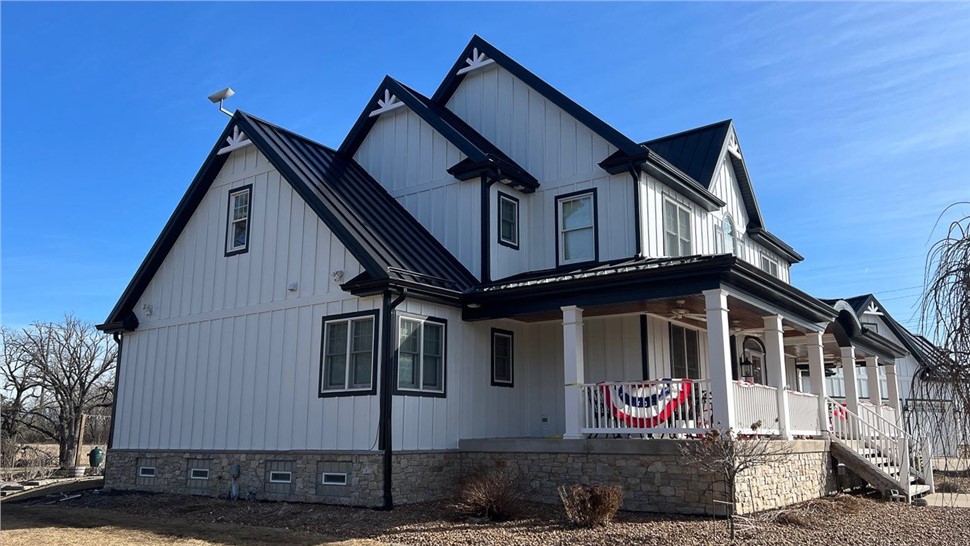 Decks, Gutters, Metal Roofing, Siding, Soffit and Fascia Project in Manteno, IL by Stan's Roofing & Siding