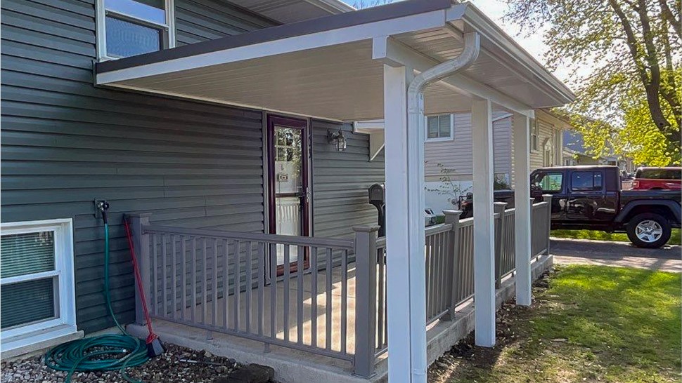 Gutters, Metal Roofing, Soffit and Fascia Project in Romeoville, IL by Stan's Roofing & Siding