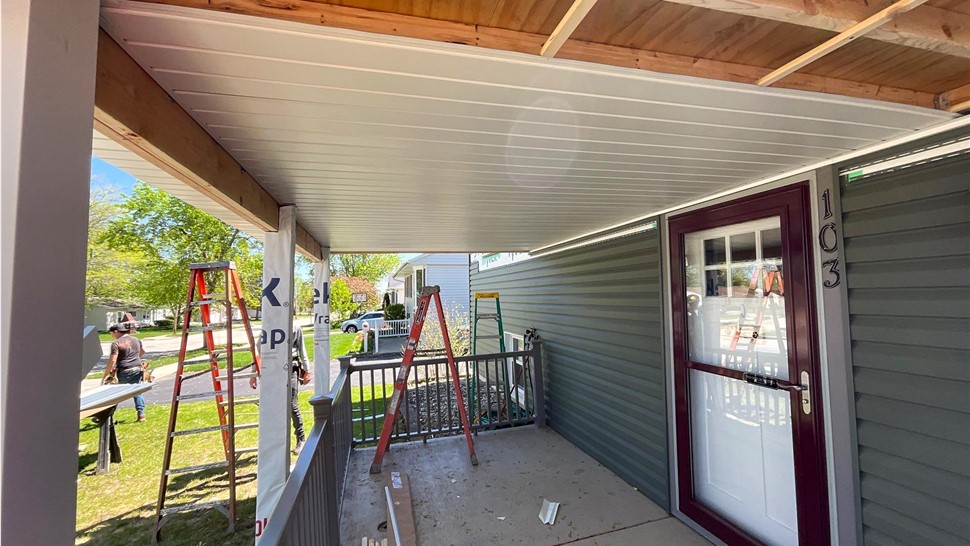 Gutters, Metal Roofing, Soffit and Fascia Project in Romeoville, IL by Stan's Roofing & Siding