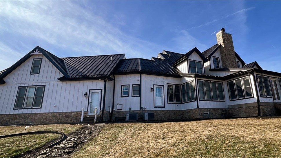 Decks, Gutters, Metal Roofing, Siding, Soffit and Fascia Project in Manteno, IL by Stan's Roofing & Siding