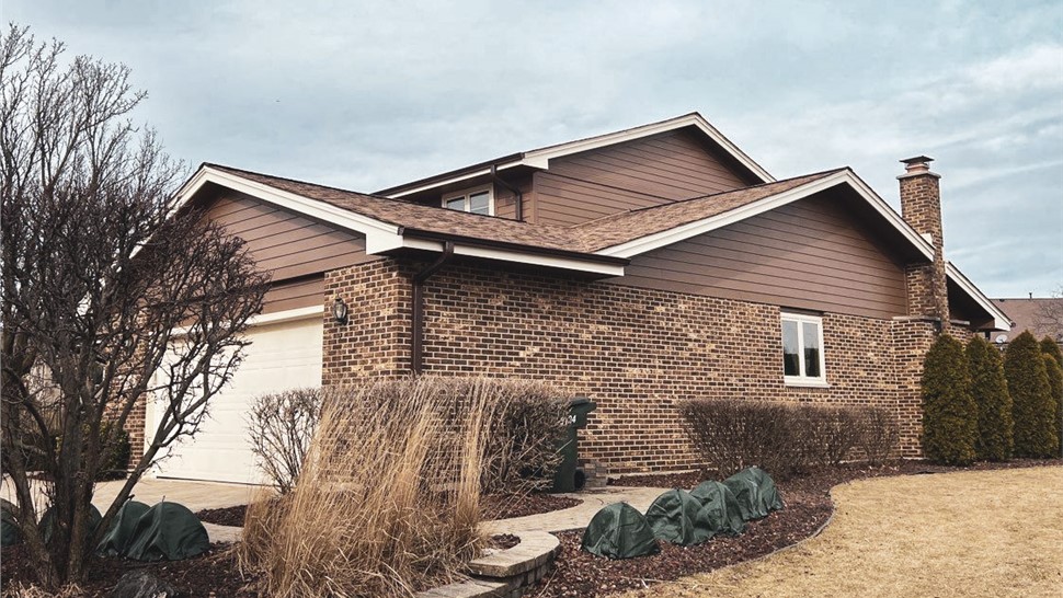 Gutters, Roofing, Siding, Soffit and Fascia Project in Orland Park, IL by Stan's Roofing & Siding