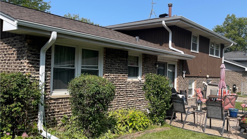 Gutters, Roofing, Soffit and Fascia Project in Orland Park, IL by Stan's Roofing & Siding